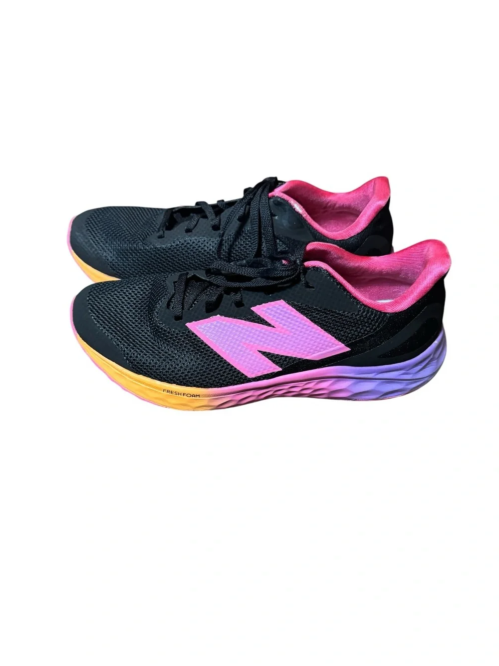 New Balance Arishi V4 Women's Black Pink Purple Running Shoes Sneakers Size 7